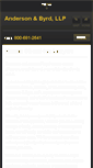 Mobile Screenshot of andersonbyrd.com